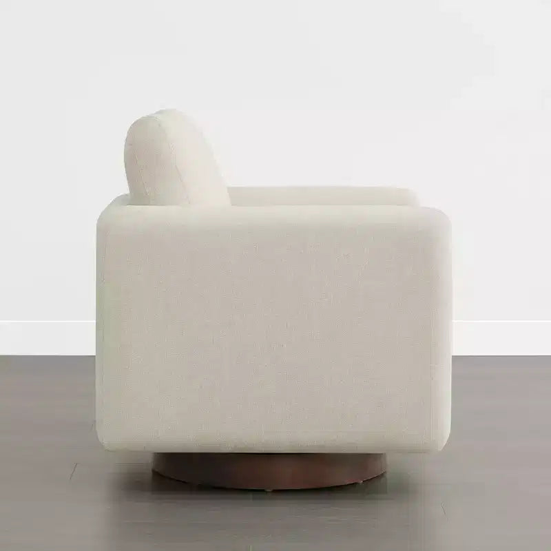 Spruce&Spring Modern Swivel Accent Chair Arm Chair with Loose Back Cushion