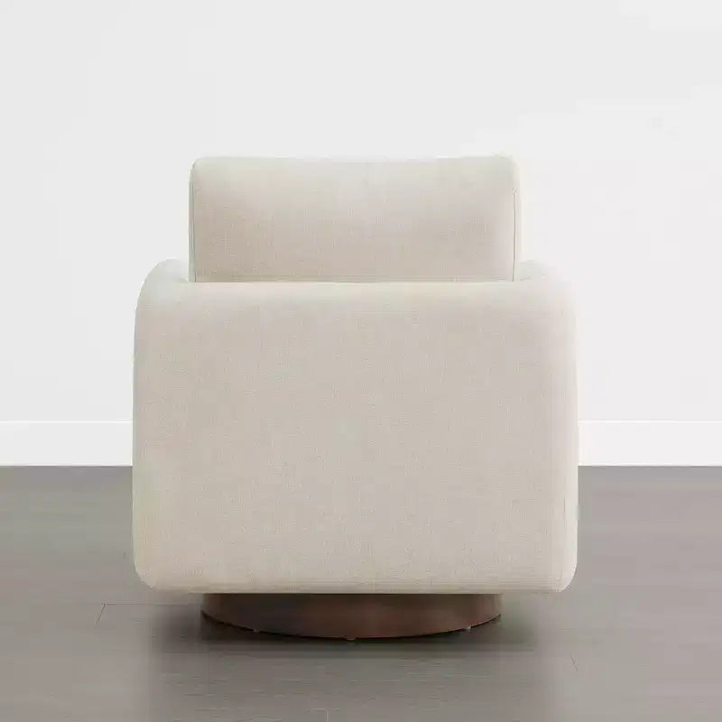 Spruce&Spring Modern Swivel Accent Chair Arm Chair with Loose Back Cushion