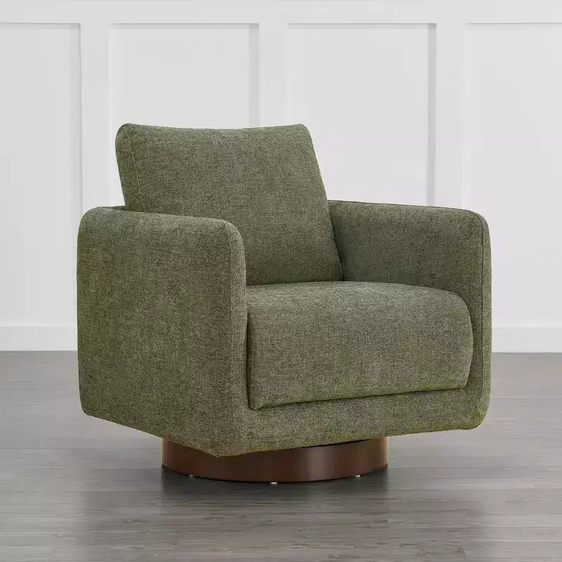 Spruce&Spring Modern Swivel Accent Chair Arm Chair with Loose Back Cushion