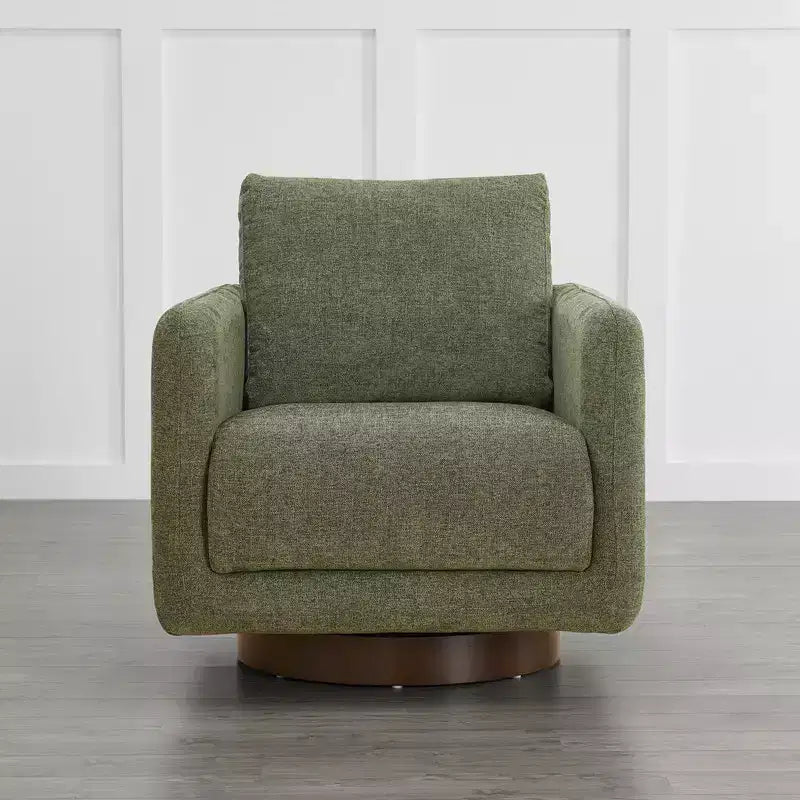 Spruce&Spring Modern Swivel Accent Chair Arm Chair with Loose Back Cushion