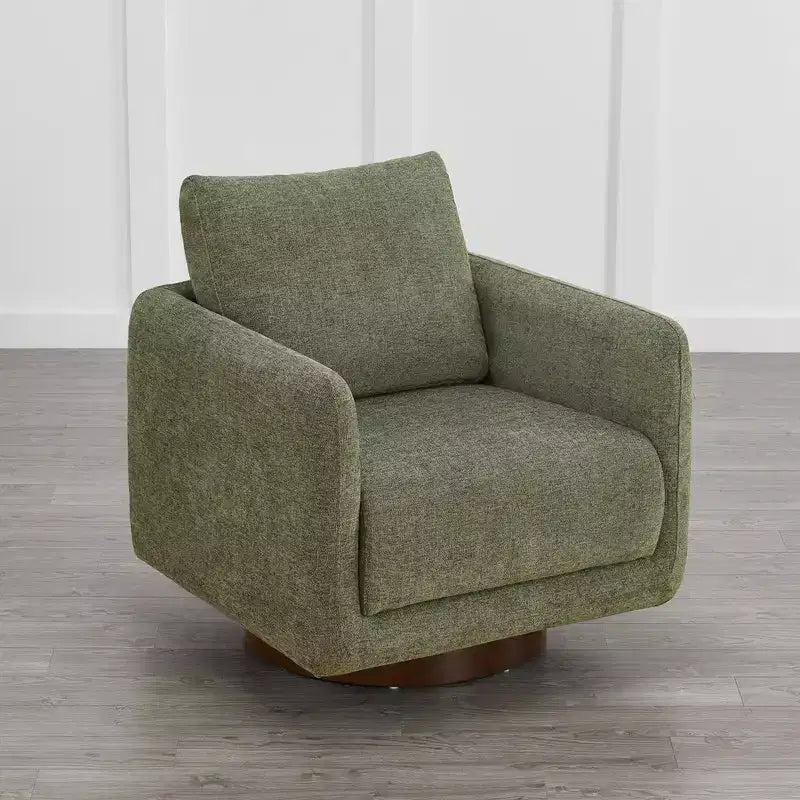 Spruce&Spring Modern Swivel Accent Chair Arm Chair with Loose Back Cushion