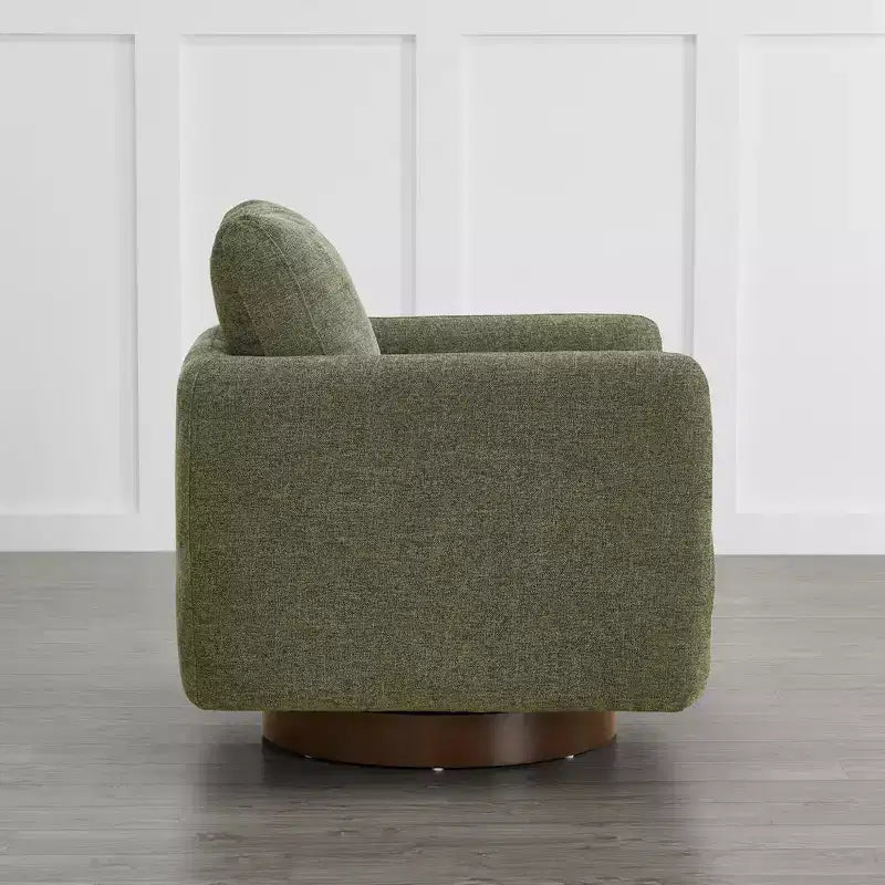 Spruce&Spring Modern Swivel Accent Chair Arm Chair with Loose Back Cushion