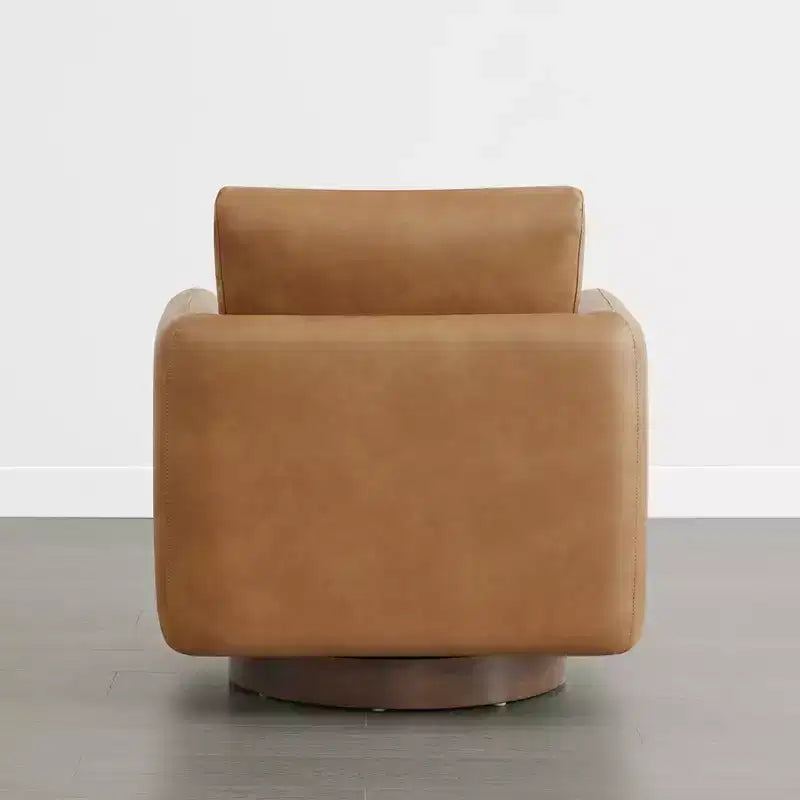 Spruce&Spring Modern Swivel Accent Chair Arm Chair with Loose Back Cushion