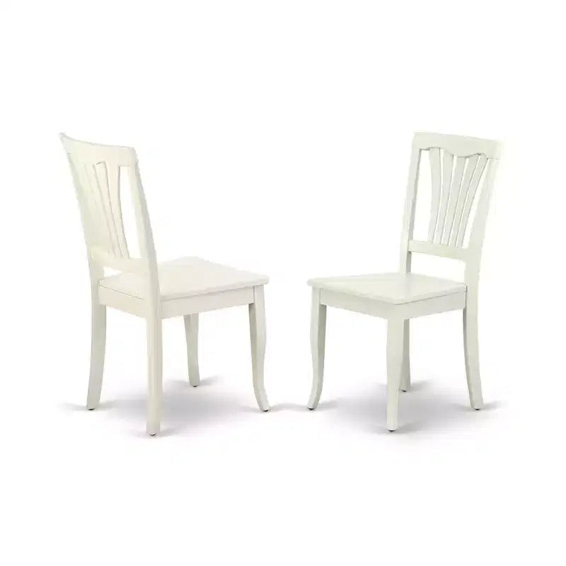 HomeStock Retro Relaxation Dining Chair Wood Seat - Set of 2, 22 x 18 x 36
