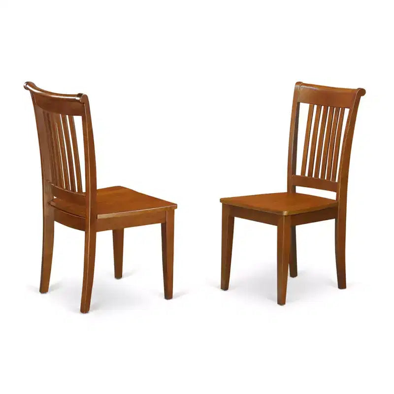 HomeStock Naturally Nice Slat Back Dining Room Chair - Wood Seat