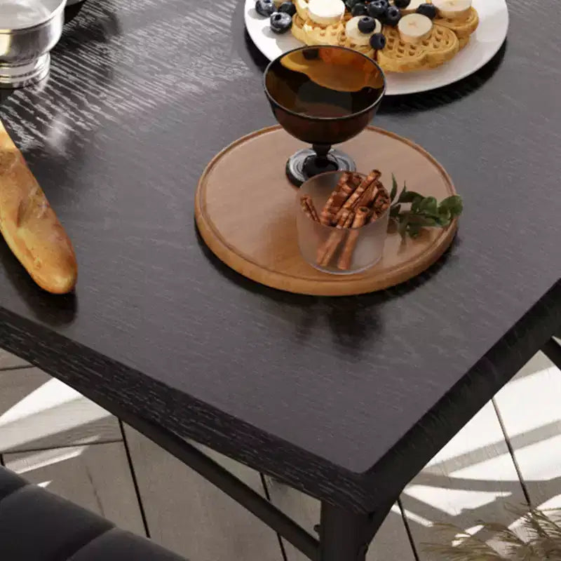 4-Piece Kitchen Dining Set with Table, Bench & 2 Chairs, Modern Space-Saving Dinette Set