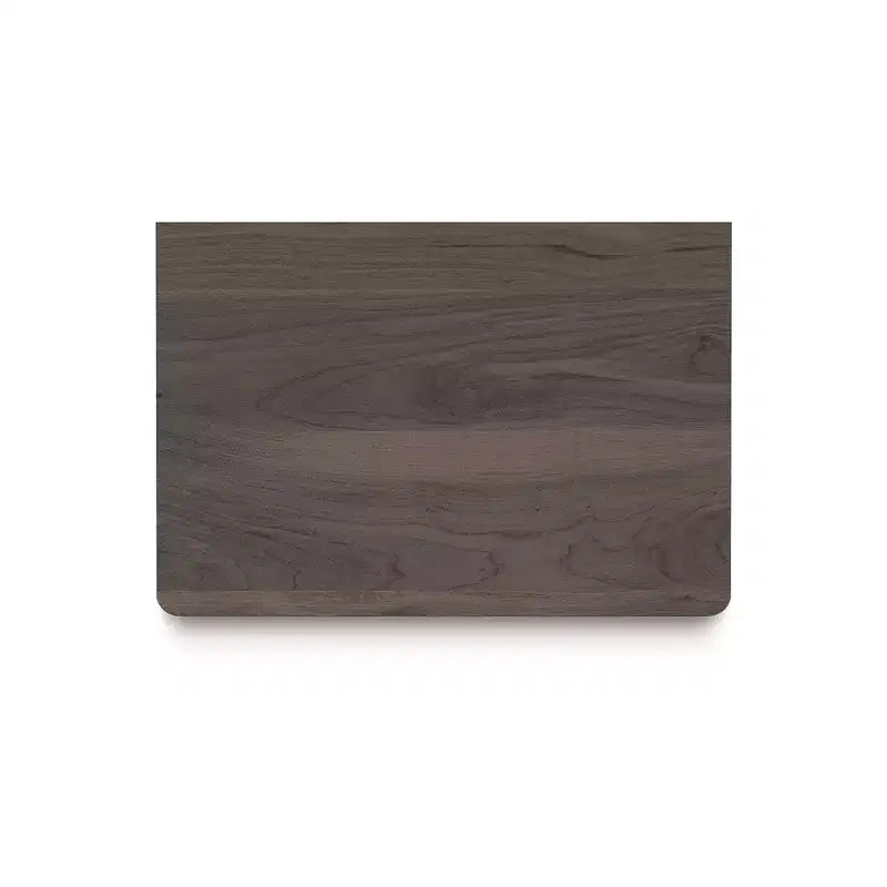 Signature Design by Ashly Cadmori One Drawer Nightstand - Rich Brown Walnut Finish, USB-A & USB-C Charging, Ambient Lighting, Reeded Accents