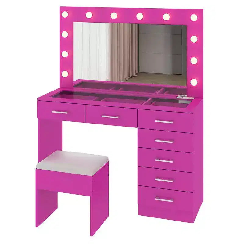 Pink Vanity Desk Set