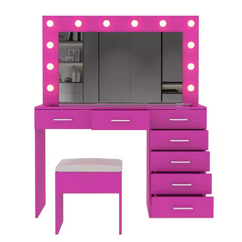 Pink Vanity Desk Set