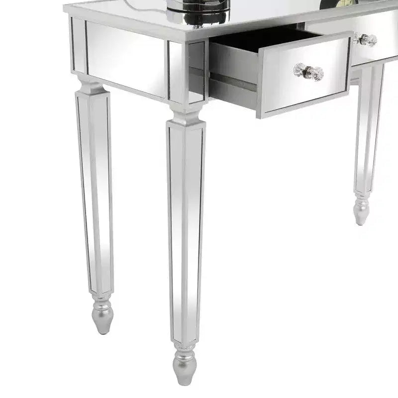 Three Drawers Mirror Table Dressing Table Console Table