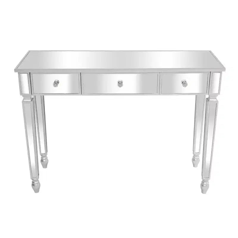 Three Drawers Mirror Table Dressing Table Console Table