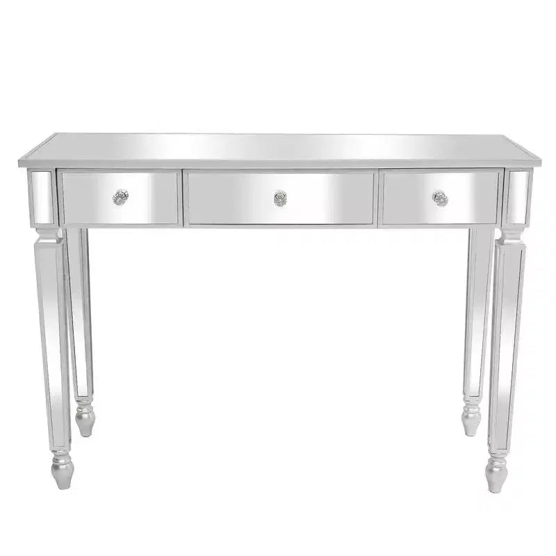 Three Drawers Mirror Table Dressing Table Console Table