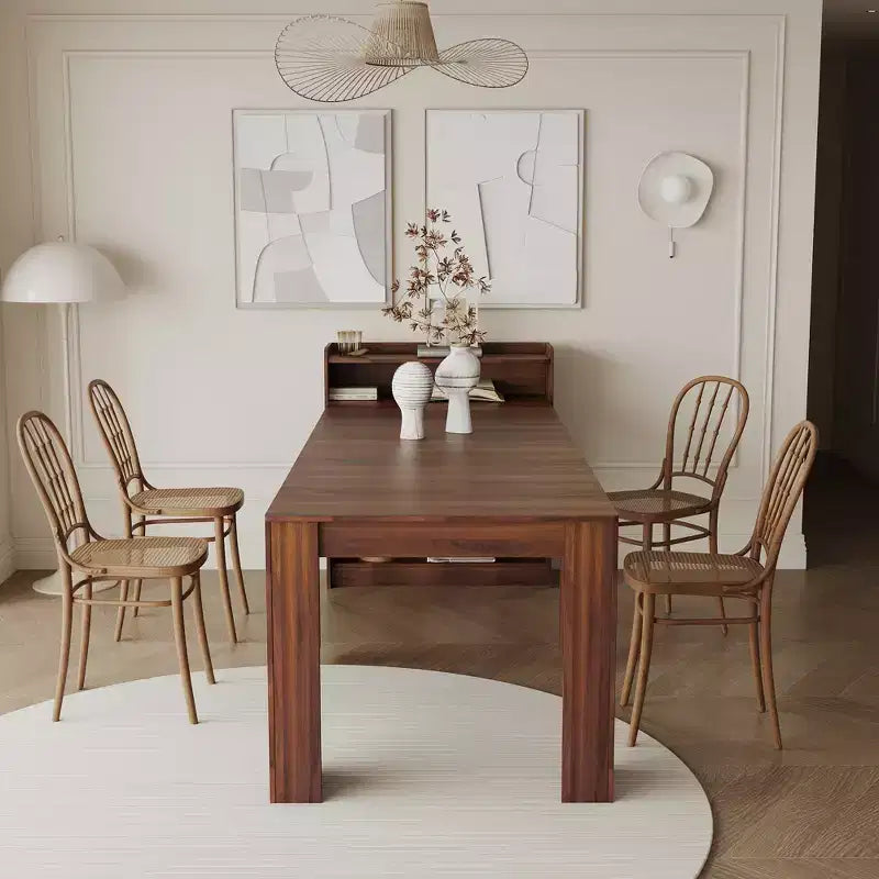 GDFStudio Torin Modern Extendable Dining Table with Storage