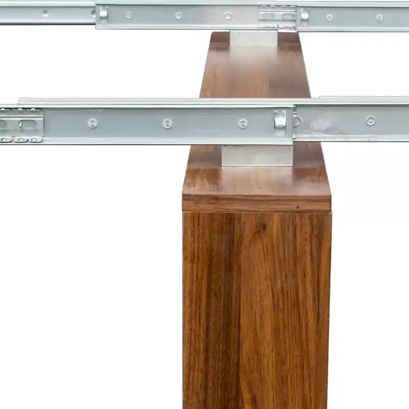 GDFStudio Torin Modern Extendable Dining Table with Storage