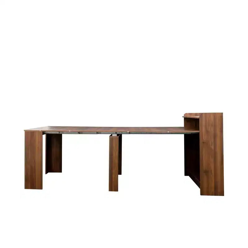 GDFStudio Torin Modern Extendable Dining Table with Storage
