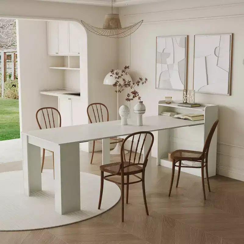GDFStudio Torin Modern Extendable Dining Table with Storage