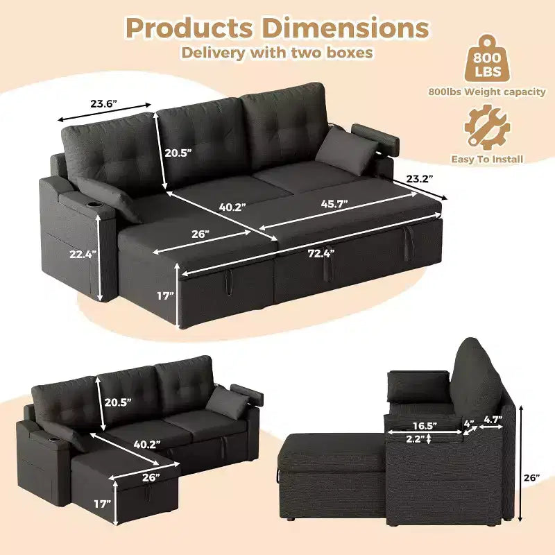 Acekool Modular Sectional Sofa
