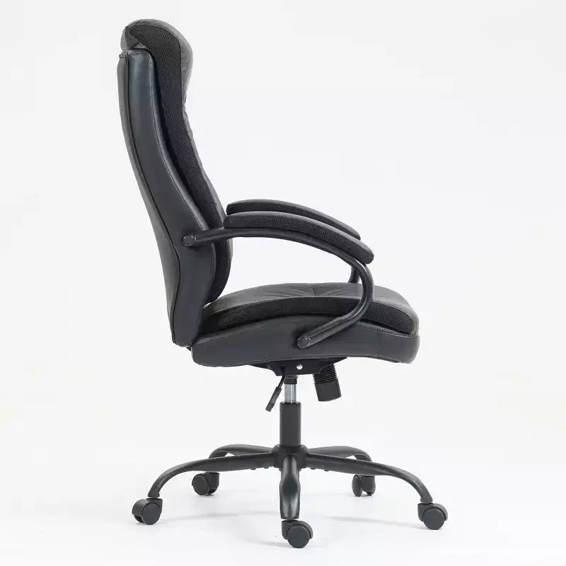 Okak Modern High-Back Upholstered Task Office Chair,Adjustable Swivel Computer Chair for Office,Study,Vanity Room
