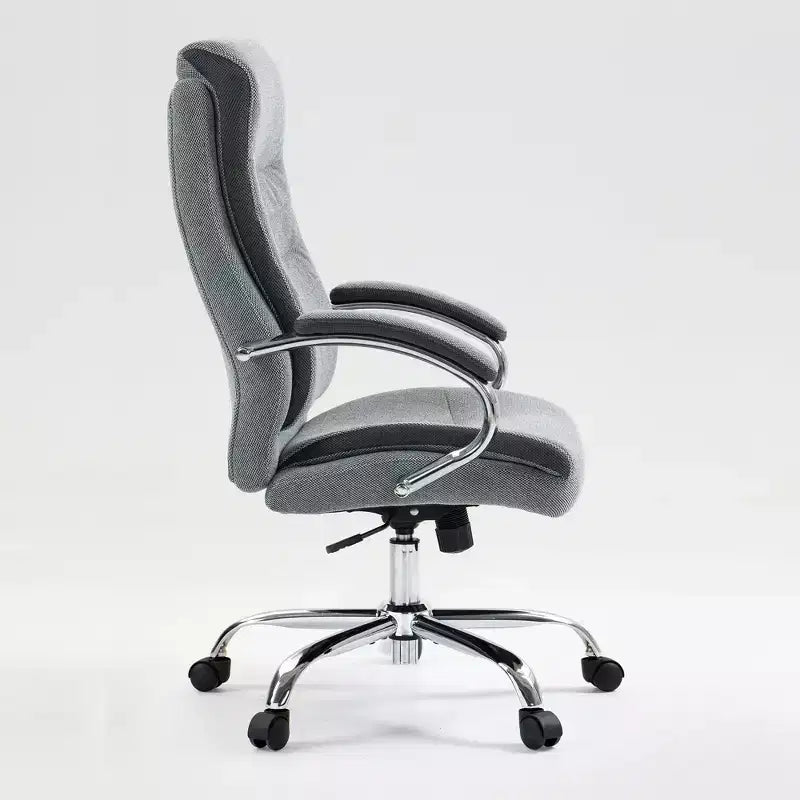 Okak Modern High-Back Upholstered Task Office Chair,Adjustable Swivel Computer Chair for Office,Study,Vanity Room