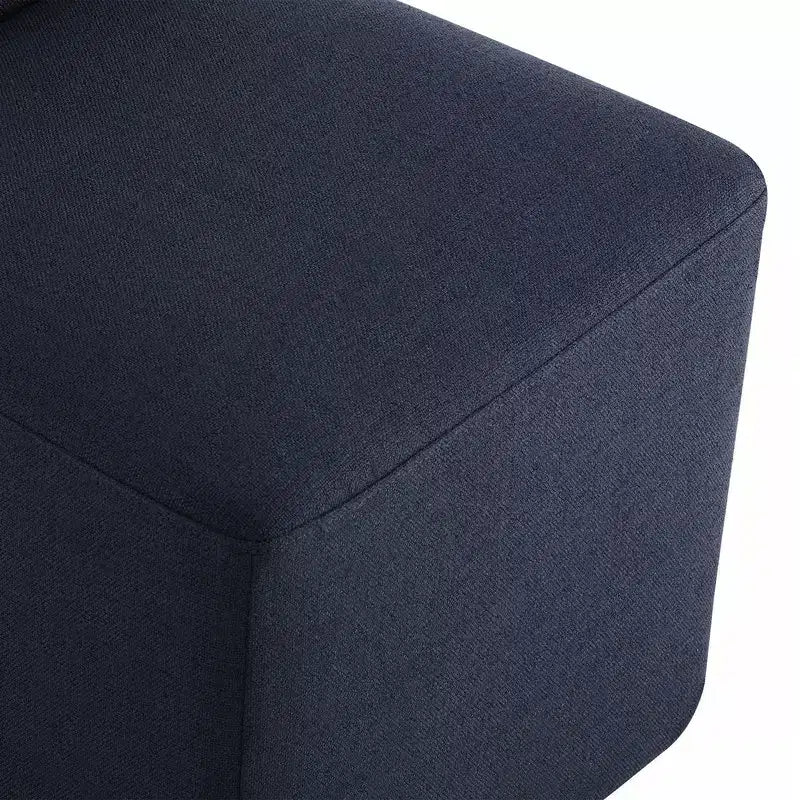 Spruce&Spring Upholstered Movable Rolling Dining Chairs with Casters Set of 2