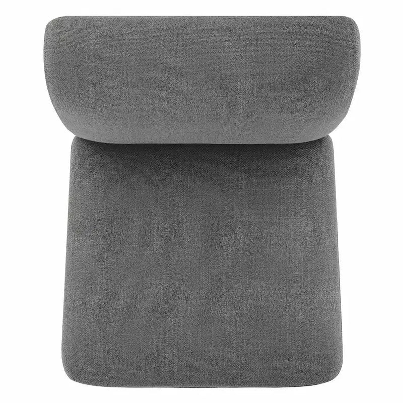 Spruce&Spring Upholstered Movable Rolling Dining Chairs with Casters Set of 2