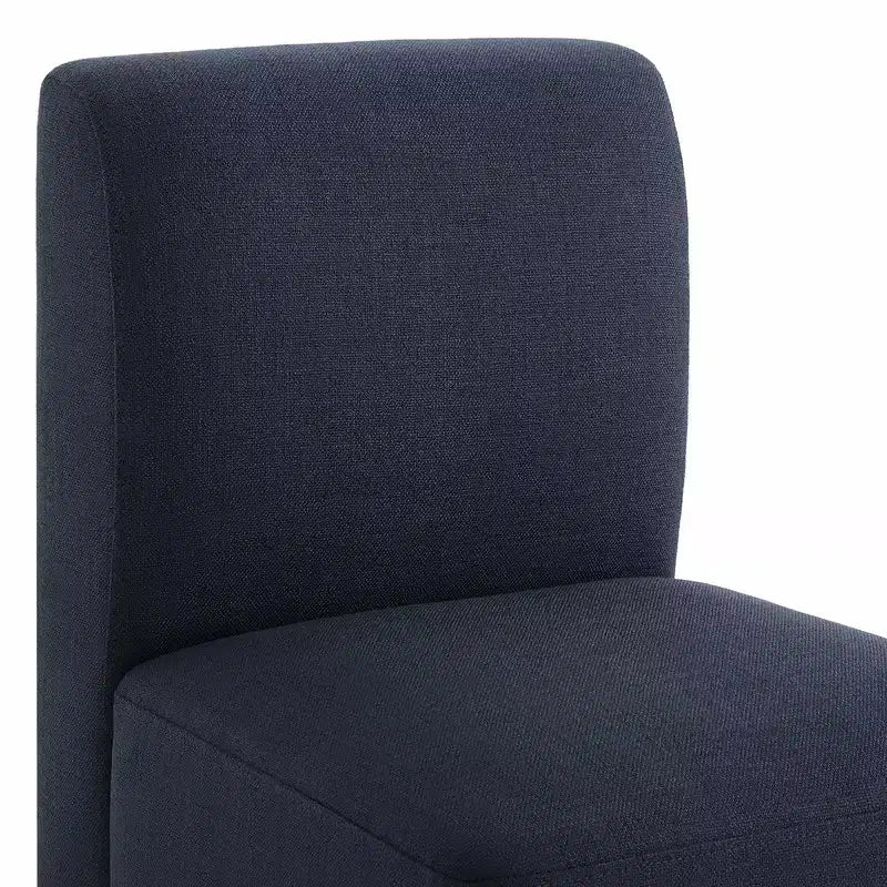 Spruce&Spring Upholstered Movable Rolling Dining Chairs with Casters Set of 2