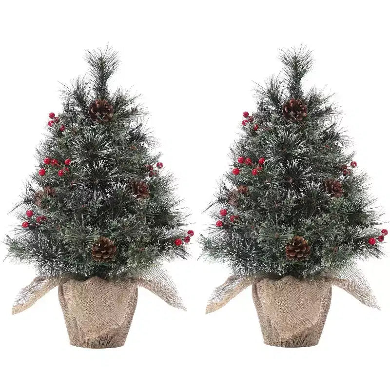 Acekool 3ft Flocked Tabletop Tree: Instant Seasonal Ambiance with Wireless Lighting
