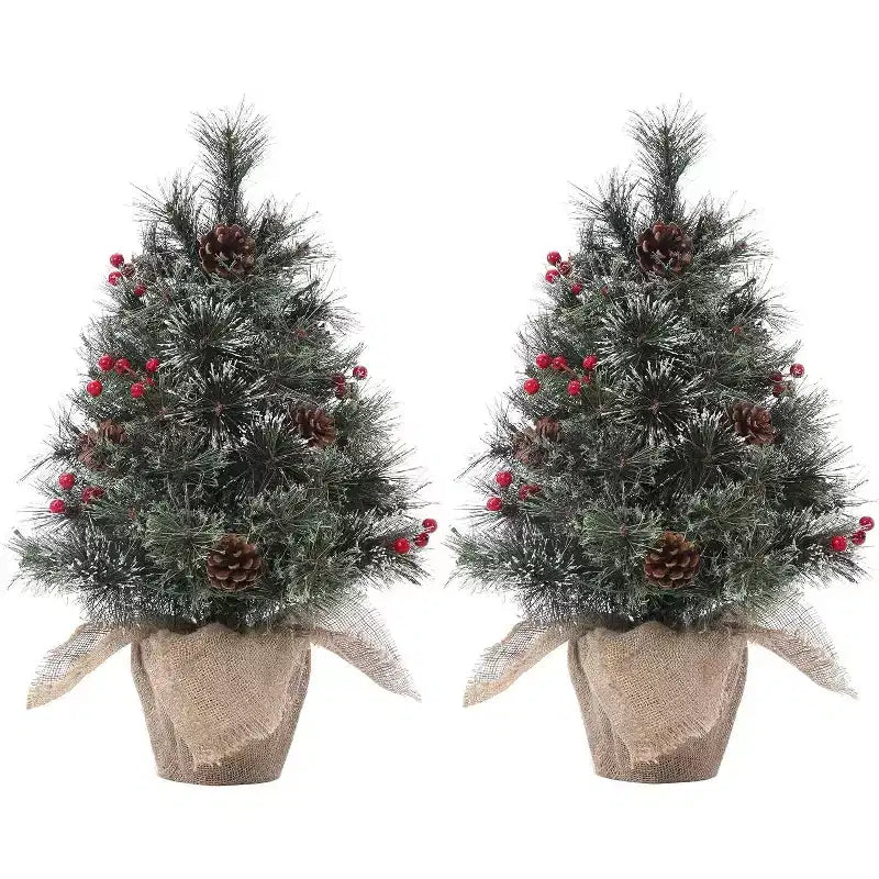 Acekool 3ft Flocked Tabletop Tree: Instant Seasonal Ambiance with Wireless Lighting