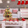 Acekool 3ft Flocked Tabletop Tree: Instant Seasonal Ambiance with Wireless Lighting