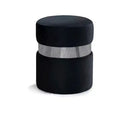Meridian Furniture,Hailey Velvet Ottoman/Stool