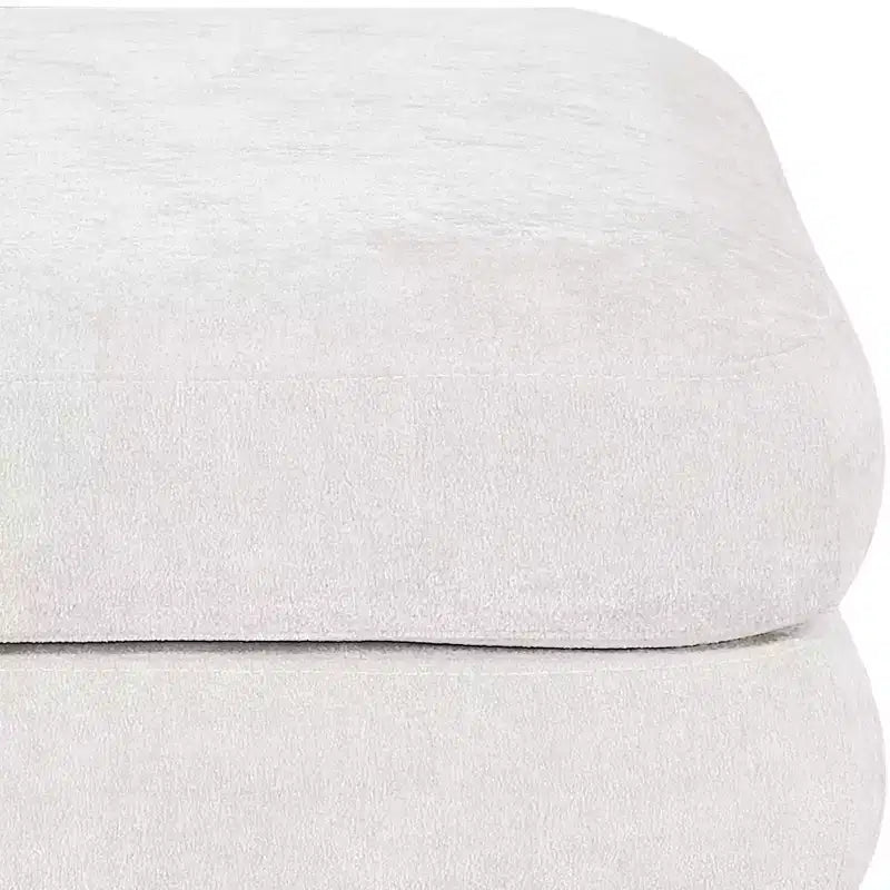 Meridian Furniture,Stellar Chenille Fabric Upholstered Modular Modular Ottoman