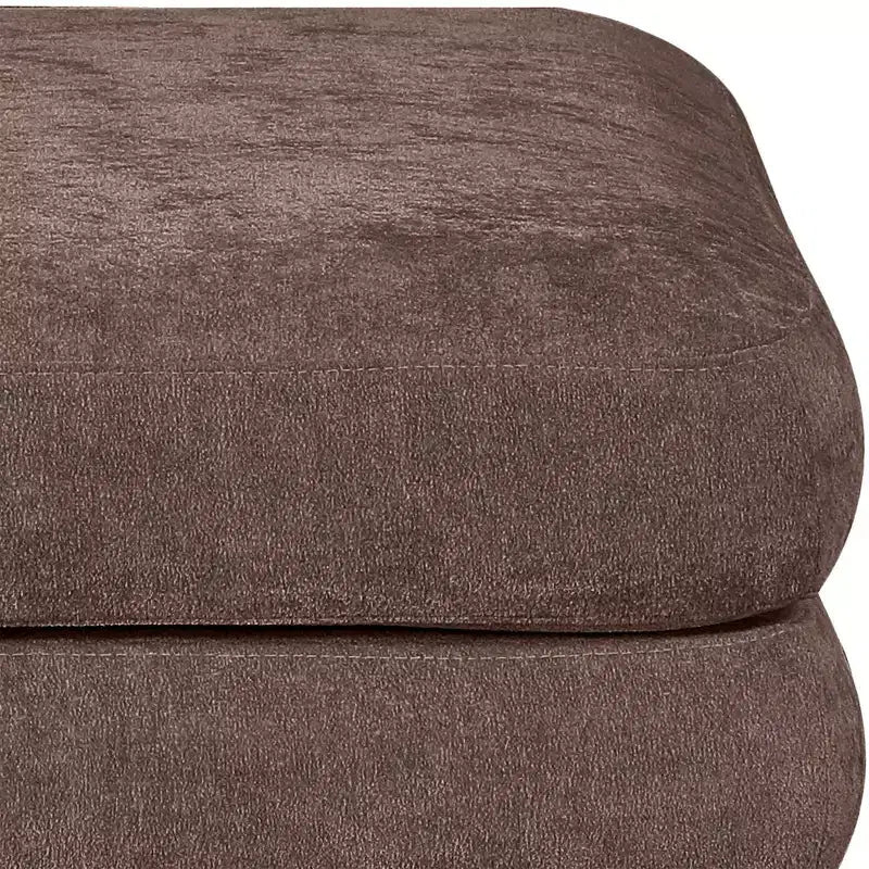 Meridian Furniture,Stellar Chenille Fabric Upholstered Modular Modular Ottoman