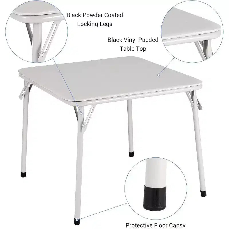Acekool Kids' Table & Chair Set - Foldable, Padded Seating for Play & Meals