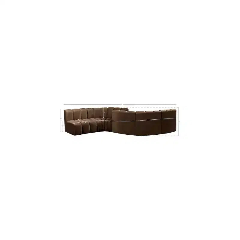 Meridian Furniture,Arc Velvet Modular Sofa
