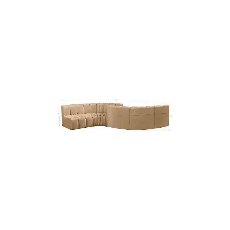 Meridian Furniture,Arc Velvet Modular Sofa