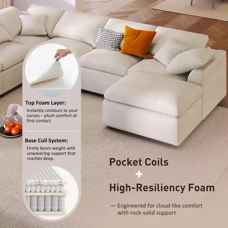 Merax Extra-Large 7-Seater Modular Sectional Sofa