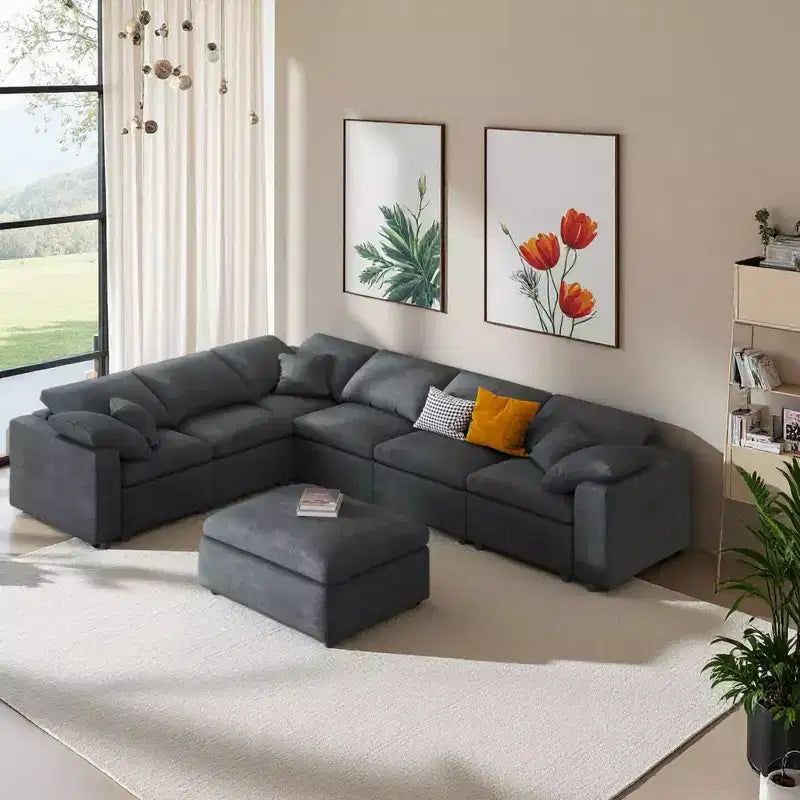 Merax Extra-Large 7-Seater Modular Sectional Sofa
