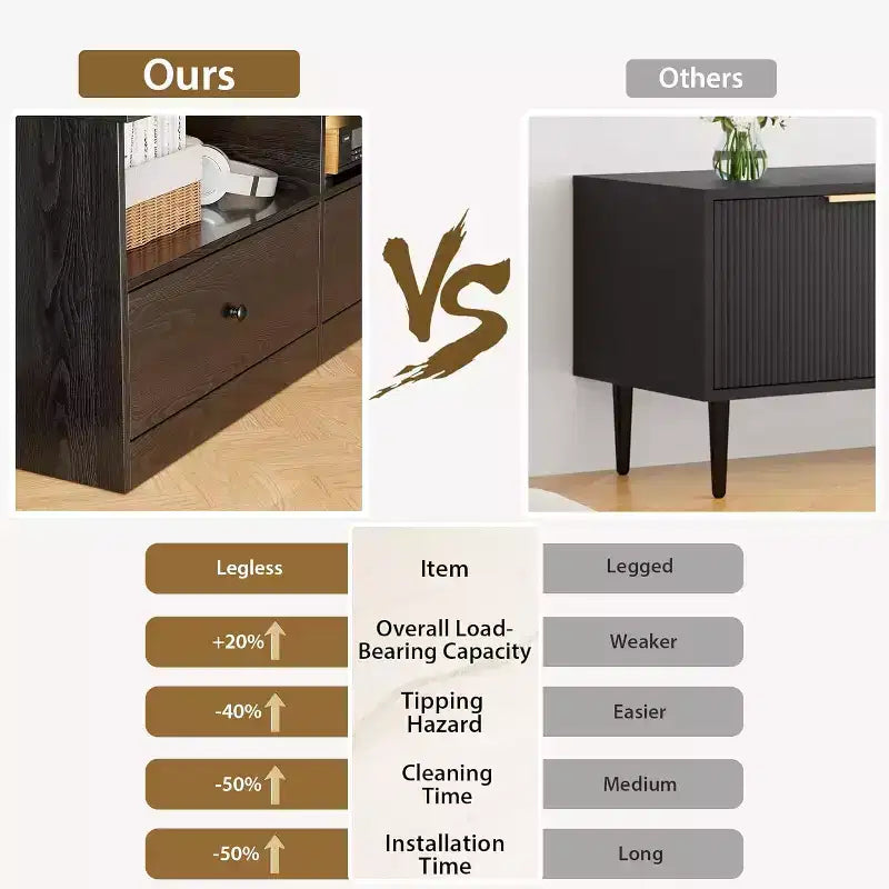 70 TV Stand with Storage Drawer, Entertainment Center for TVs up to 80, Modern TV Stands for Living Room Bedroom