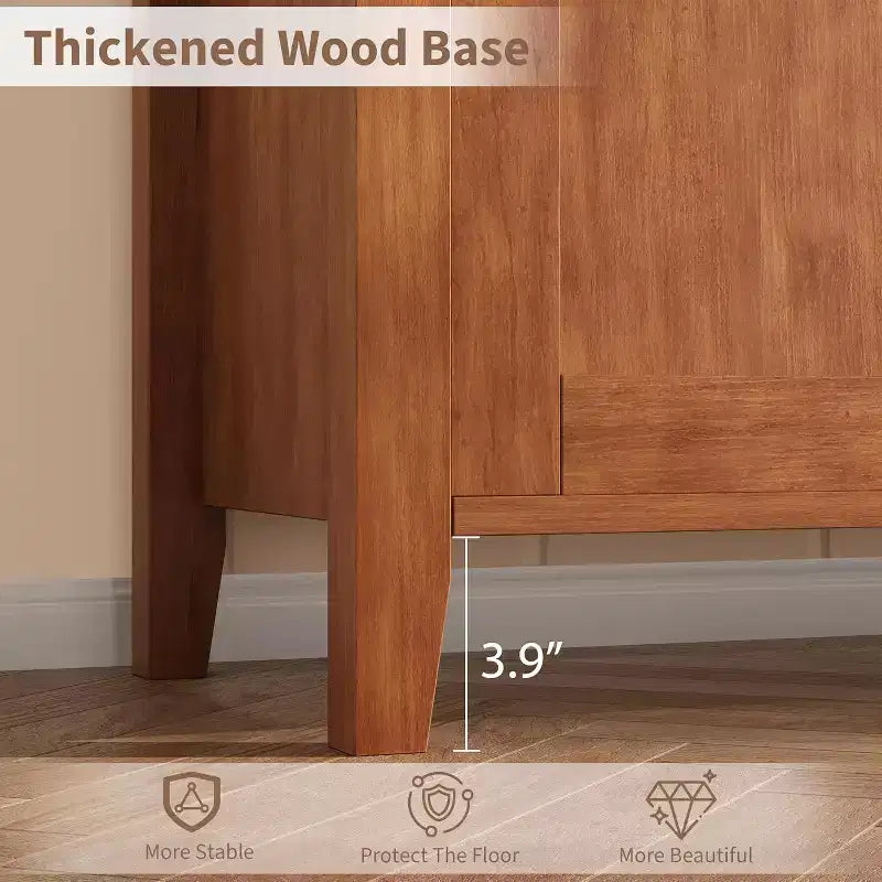 TV Stands for 65 Inch Tv, Entertainment Center with Led Lights,TV Console Table with 2 Storage and 1 Drawer, Retro V-Shaped TV Table for Living Room