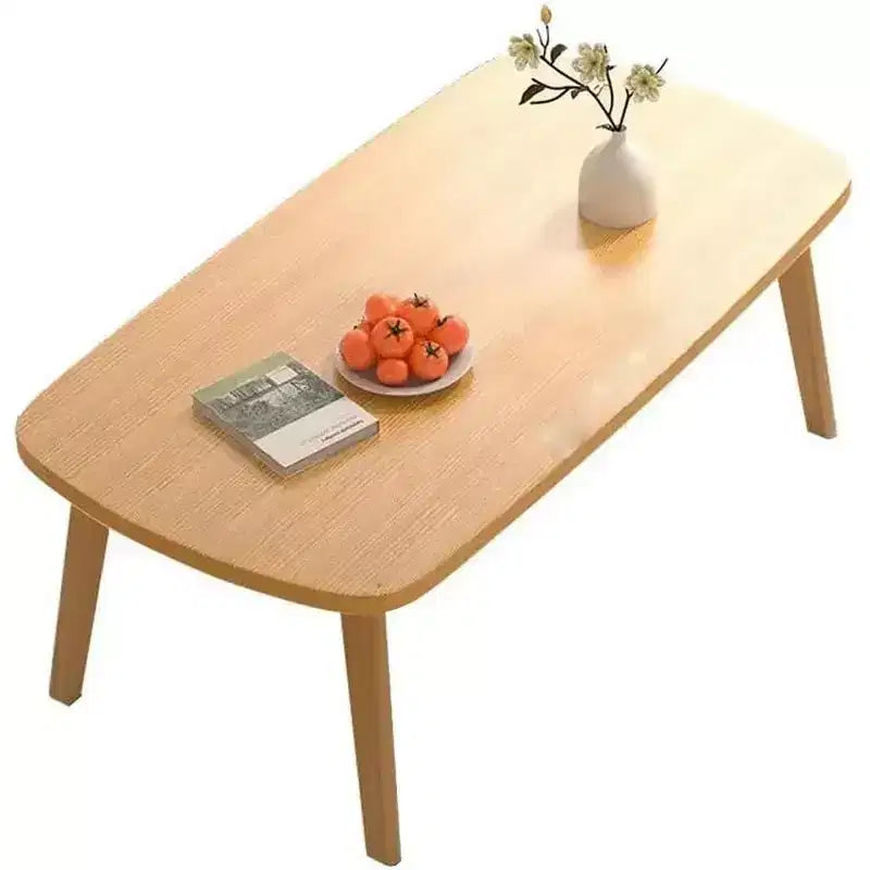 Acekool Foldable Coffee Table, Wooden Finish, Space-Saving Folding Design, 31.5x19.7x17.3, Easy Storage, Wood Grain