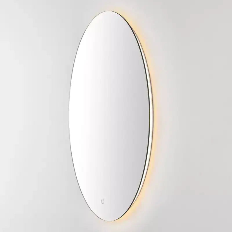 Nolan 24 Aluminum LED Oval Mirror - LMR1005 - White - Safavieh