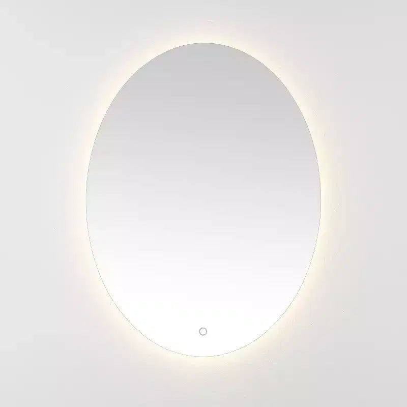 Nolan 24 Aluminum LED Oval Mirror - LMR1005 - White - Safavieh