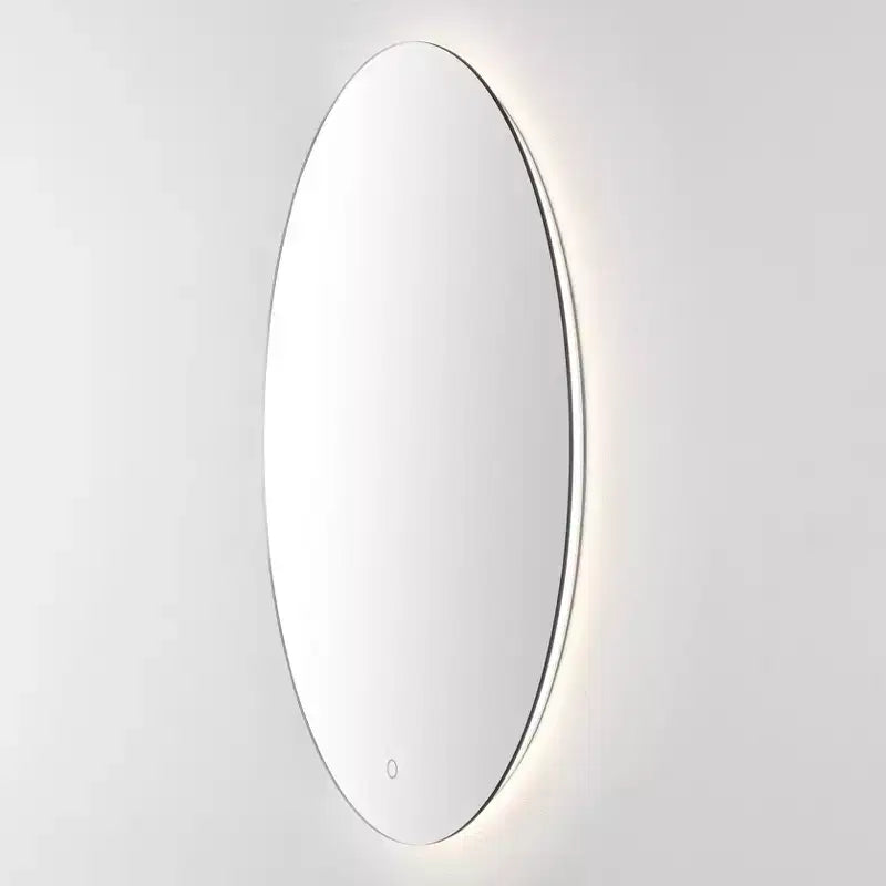 Nolan 24 Aluminum LED Oval Mirror - LMR1005 - White - Safavieh