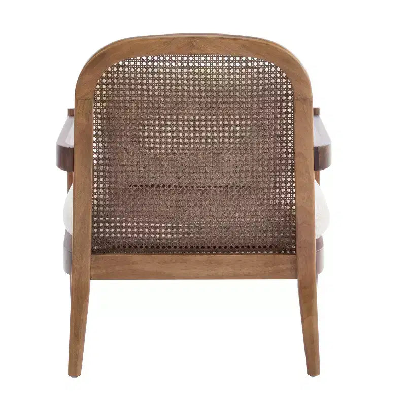 Christopher Knight Home Zuka Mid-Century Modern Rattan Wooden Chair with Cushions (Set of 2)