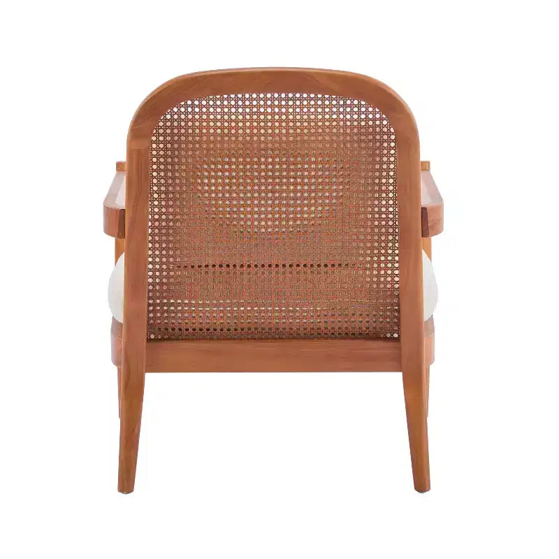 Christopher Knight Home Zuka Mid-Century Modern Rattan Wooden Chair with Cushions (Set of 2)