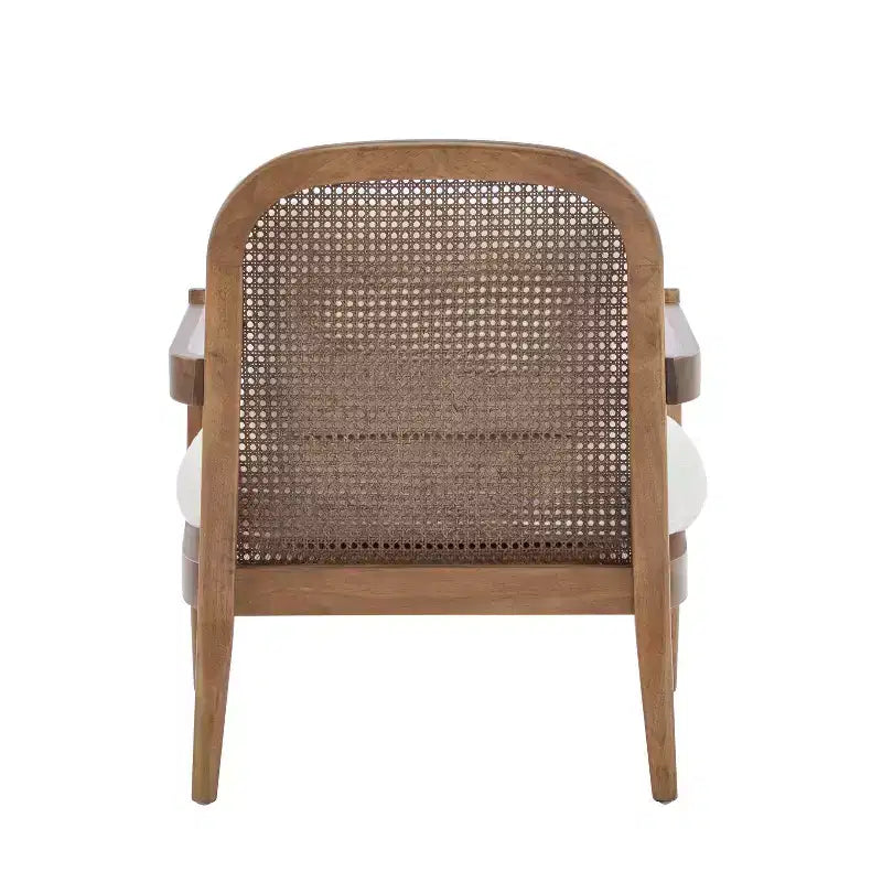 Christopher Knight Home Zuka Mid-Century Modern Rattan Wooden Chair with Cushions (Set of 2)