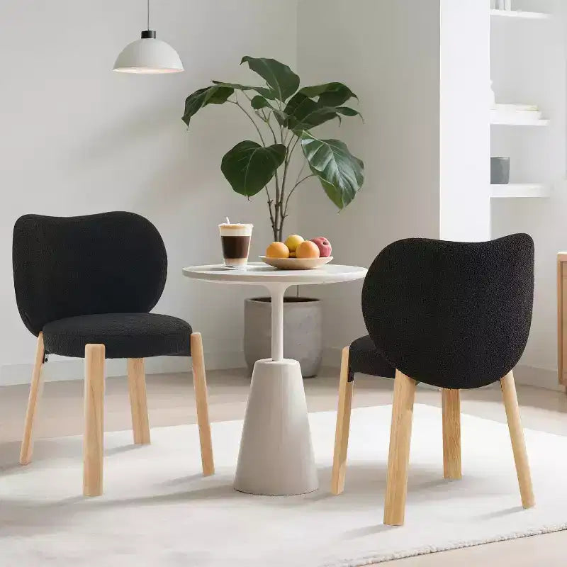 Cute Vanity Chair with Love Backrest, Modern Makeup Vanity Stool Teddy Fabric for Dressing Home Office Bedroom Dinning Room and Living Room