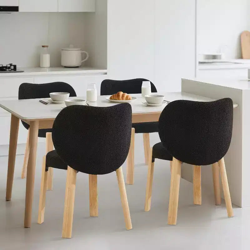 Cute Vanity Chair with Love Backrest, Modern Makeup Vanity Stool Teddy Fabric for Dressing Home Office Bedroom Dinning Room and Living Room
