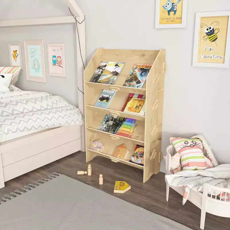 Decorotika,Aros Bookcase Sapphire Oak