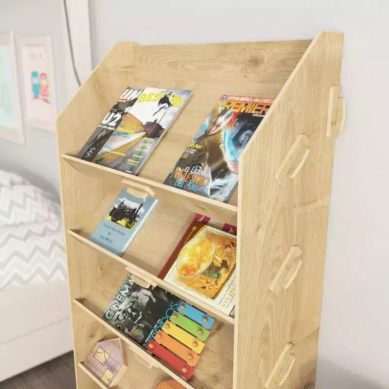 Decorotika,Aros Bookcase Sapphire Oak
